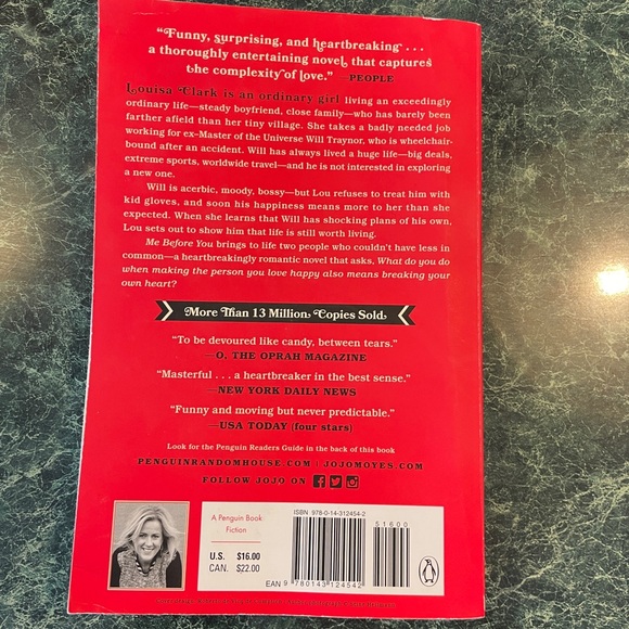 Soft cover Novel Me Before You by Jojo Moyes - Picture 2 of 2